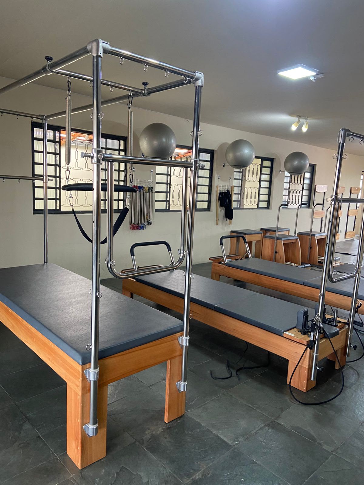 Aparelhos do studio — foto real do Studio Halu Pilates em Guarulhos